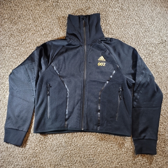 Adidas x James Bond 007 Sportswear Track Jacket Women's Size Large GN6817 Black - Picture 1 of 11